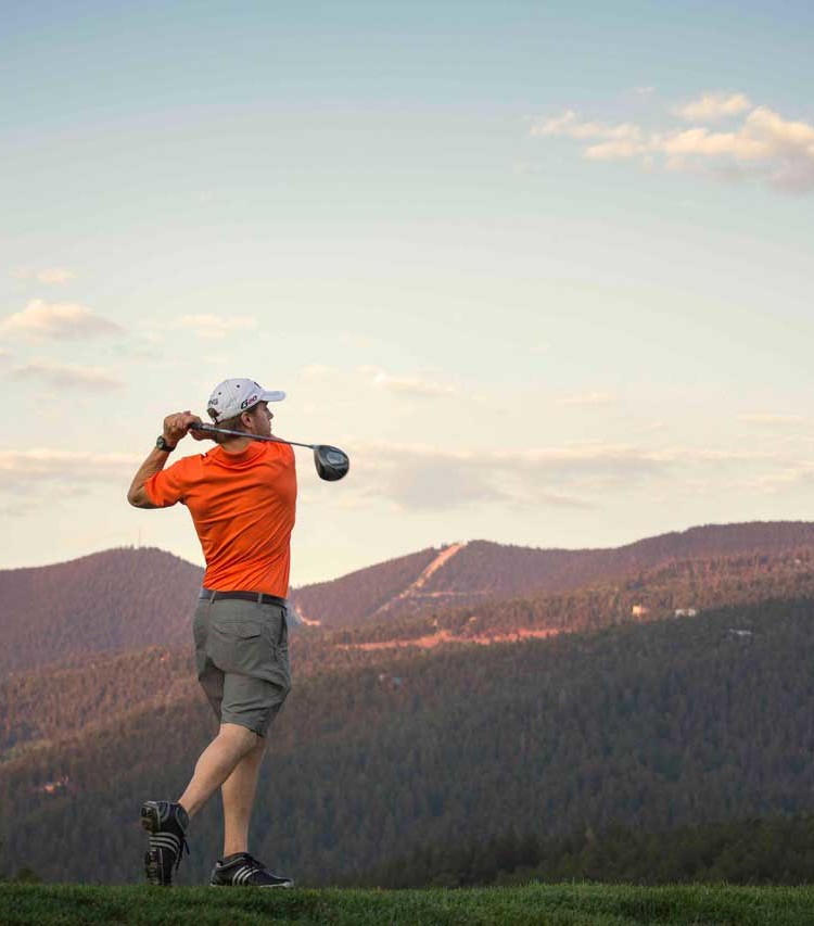 Golfer at Angel Fire Resort