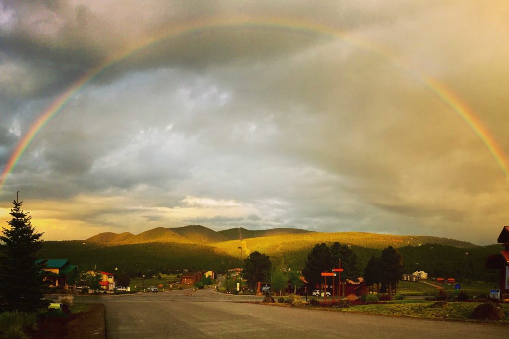 Rainbow over Angel Fire Resort