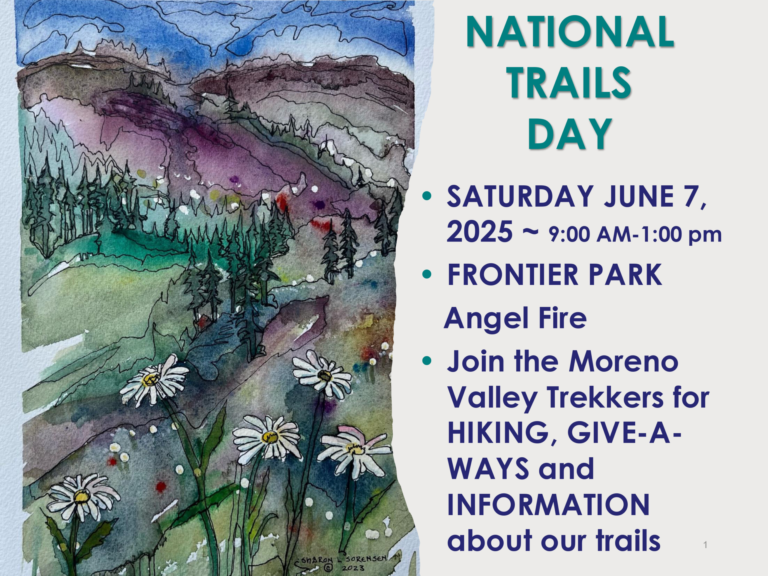 Angel Fire’s National Trails Day Poster