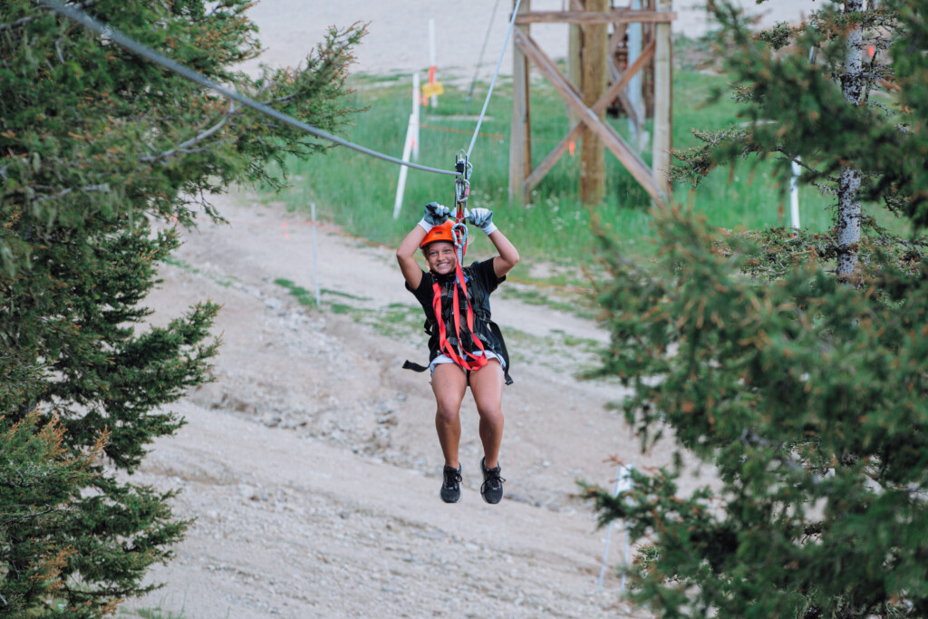 Ziplining at Angel Fire Resort
