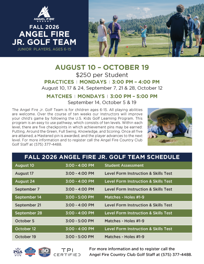 Golf_Fall JR Golf Teams_2026